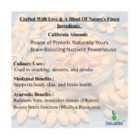 SeLaGa Premium California Almonds – Crunchy, Protein-Rich & Heart-Healthy Dry Fruits | 200 g Premium Reusable Jar - Image 6