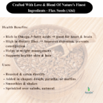 SeLaGa Premium Flax Seeds (Alsi Beej) – Omega-3 Rich Super Seeds for Heart Health, Skin Glow & Digestion | 200g Premium Reusable Jar - Image 4