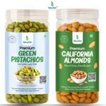 Selaga Classic Vitality Combo – Almonds + Green Pistachio (2×200 Gram Premium Jar)