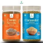 Earthy Seed Harmony – Cumin Seeds + Coriander Seeds -2X100g Premium Jar